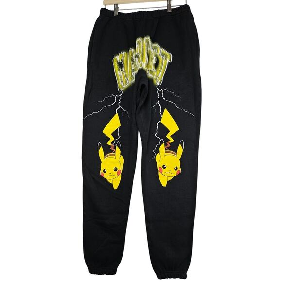 MARKET SWEATPANTS - PIKACHU ELECTRIC SHOCK ARC, MEDIUM, BLACK - Picture 1 of 14